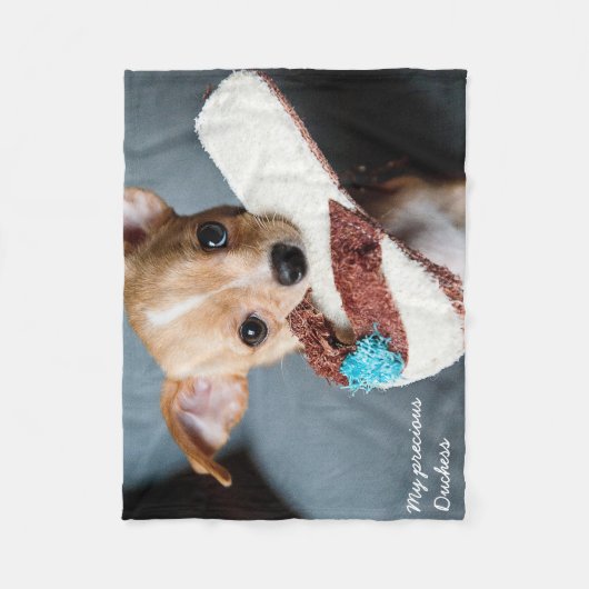 Knuffige Chihuahua fleece deken (Voorkant)