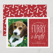 Knuffige en heldere huisdieren fotokaart feestdagenkaart (Voorkant / Achterkant)