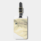 Knuffige ijsbeer bagagelabel (Voorkant verticaal)