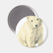 Knuffige ijsbeer magneet (Voorkant / Achterkant)