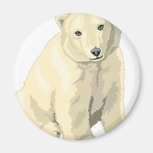 Knuffige ijsbeer magneet (Voorkant)