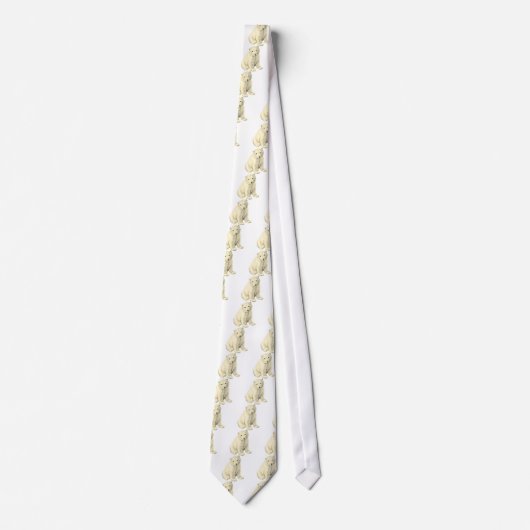 Knuffige ijsbeer stropdas (Voorkant)