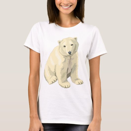 Knuffige ijsbeer t-shirt (Voorkant)