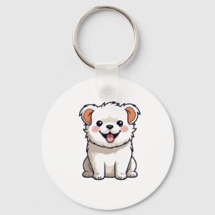 Knuffige Kawaii Hond Vinyl Sticker - Aardige Carto Sleutelhanger