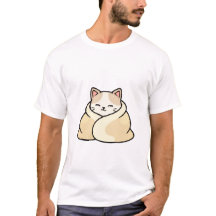 Knuffige Kawaii Kat Gesust in Zachte Deken Sticker