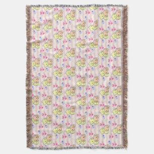 Knuffige Kawaii Kittens Roze Pastel Knus Dekbed Deken