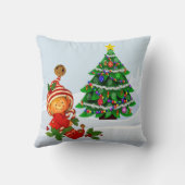 Knuffige Kerst Elf Kuspillow Kussen (Achterkant)
