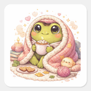 Knuffige Kikker Esthetische Sticker
