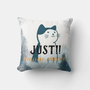 Knuffige “Meow Meow” Kat Kussen