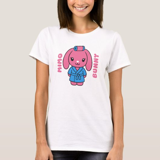 Knuffige Mimo Bunny Dames T-Shirt (Voorkant)