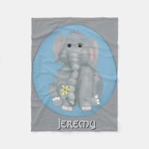 Knuffige Olifant Persoonlijke Fleece Deken