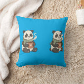 Knuffige Panda Kussen - Illustratie Zoete Knuffel (Deken)