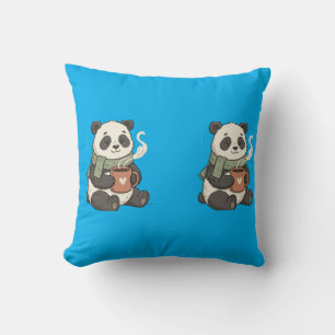 Knuffige Panda Kussen - Illustratie Zoete Knuffel