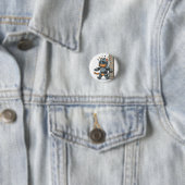Knuffige Ridderkat Knop Ronde Button 3,2 Cm (In situ)