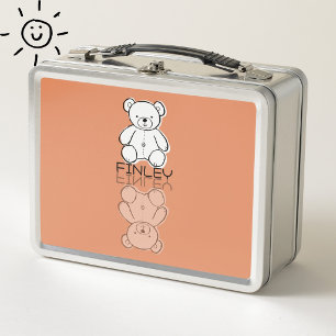 Knuffige Roze Teddybeer Reflectie Doodle Aangepast