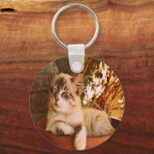 Knuffige Slaapkat Sleutelhanger (Voorkant)