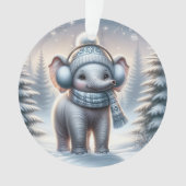 Knuffige Sneeuwdaga Olifant Ornament (voorkant)