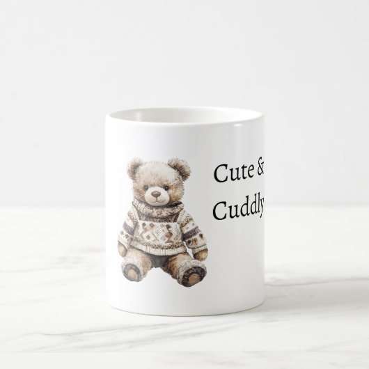 Knuffige teddybeer koffiemok (Center)