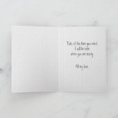 Knuffige teddybeer kussen - denk aan jou kaart (Binnen)