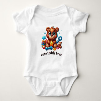 Knuffige teddybeer met ster speelgoed – Schattige Romper