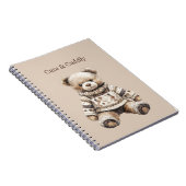 Knuffige teddybeer notitieboek (Rechterzijde)