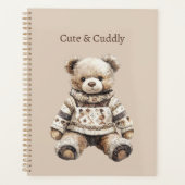 Knuffige teddybeer planner (Voorkant)