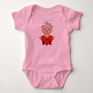 Knuffige teddybeer romper