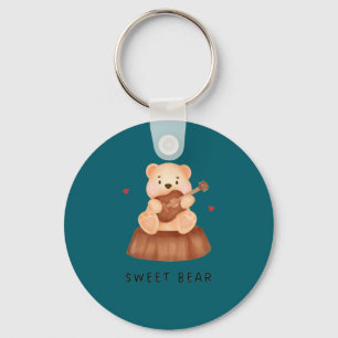 Knuffige teddybeer-sleutelhanger Schattige esthe Sleutelhanger