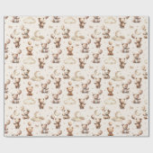 Knuffige teddyberen cadeaupapier (Vlak)