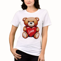 Knuffige Teddyshirt "Liefde" Tri-Blend T-shirt