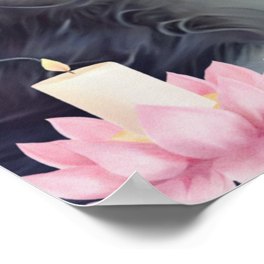 Knuffige Witte Kat speelt met Bubbles Kunst Nurser Poster (Hoek)