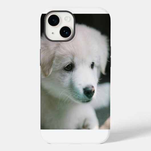 "Knuffige Witte Puppycharm" Case-Mate iPhone Case (Achterkant)