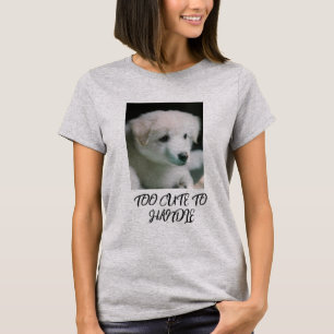 "Knuffige Witte Puppycharm" T-shirt