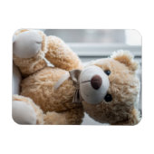 Knuffige Zittende Teddibeer Magneet (Horizontaal)