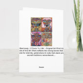 Knuppel Mitzvah - L'Chaim aan het Leven! Dank u Bedankkaart (Achterkant)