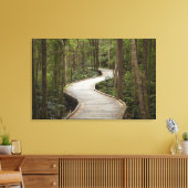 Knuppelpad naar Nelson Falls, Franklin - Gordon Canvas Afdruk (Insitu (Woonkamer))