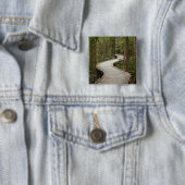 Knuppelpad naar Nelson Falls, Franklin - Gordon Vierkante Button 5,1 Cm (In situ)