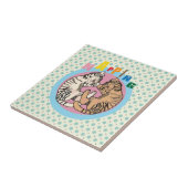 knuppkat tegeltje (Zijkant)