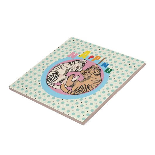 knuppkat tegeltje (Zijkant)