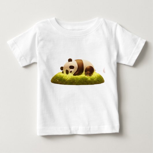 Knus 3D-panda in magisch bos (Voorkant)