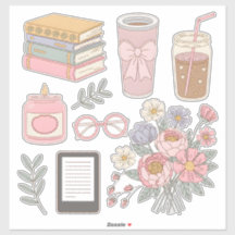 Knus Aesthetic Sticker Pack Digitale Planner Clipa