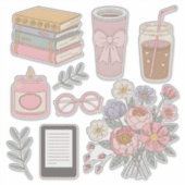Knus Aesthetic Sticker Pack Digitale Planner Clipa (Voorkant)
