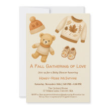 Knus baby shower voor herfst | Neutrale crème & or