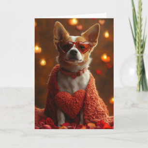 Knus Basenji Valentijnsdag Kaart