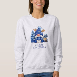 Knus Blaadje Kerst Kabouter Warme Chocolade Dames Trui