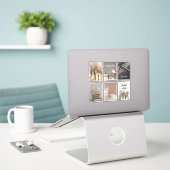 Knus Boekclub Lezen Aesthetische Sticker Sheet (Laptop op bureau)