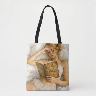 Knus Boekliefhebber Esthetische Kunst Tote Bag