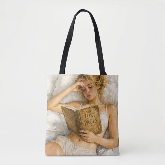 Knus Boekliefhebber Esthetische Kunst Tote Bag (Voorkant)