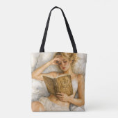 Knus Boekliefhebber Esthetische Kunst Tote Bag (Achterkant)