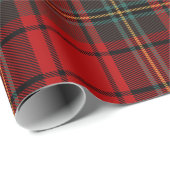 Knus Cabine Rood & Zwart Geruit Inpakpapier (Rol Hoek)